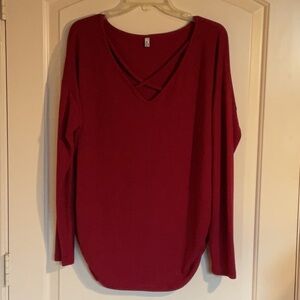 Lightweight V-neck Sweater - Size Large